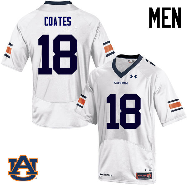 Men Auburn Tigers #18 Sammie Coates College Football Jerseys Sale-White